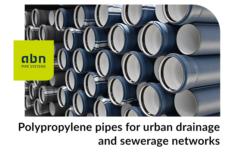 Polypropylene pipes for urban drainage and sewage networks
